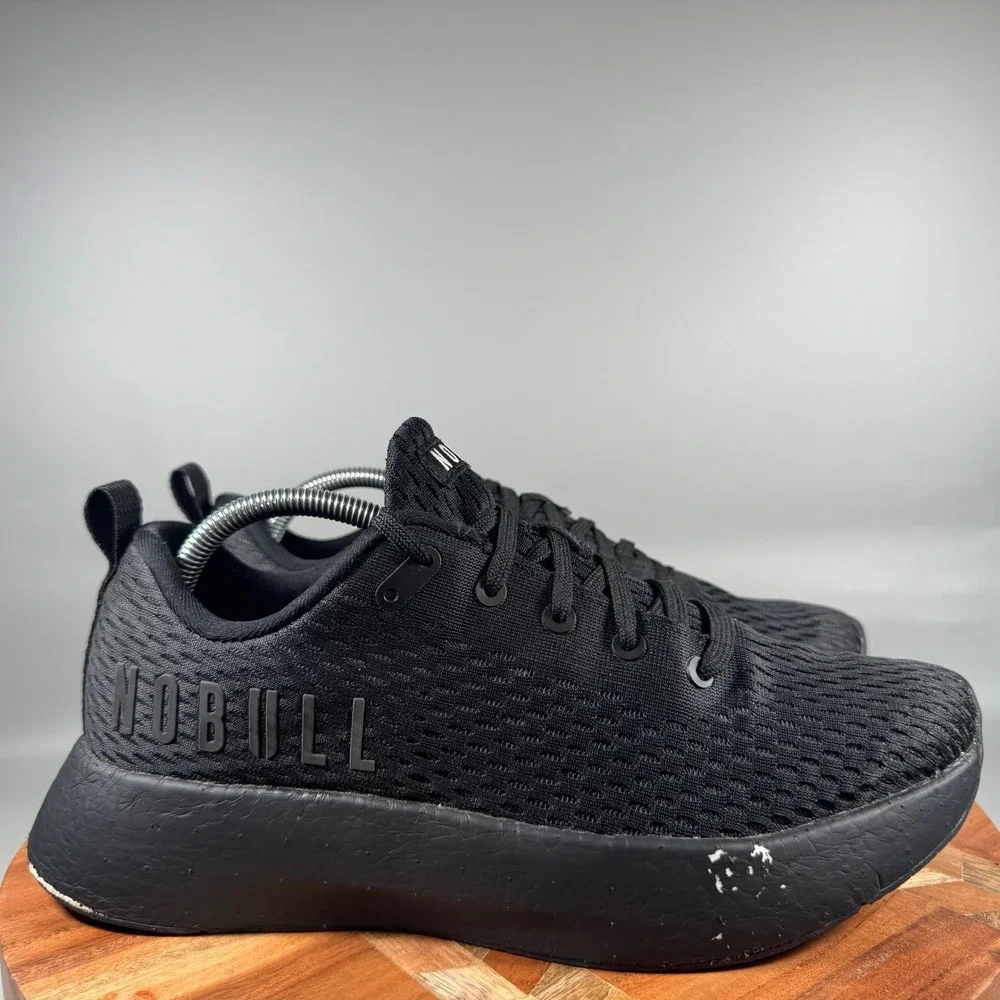 NOBULL Ripstop Runner Mens 10.5 Black Training Running Shoes Sneakers Low Top